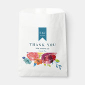 ブライトサマーカラフル結婚式の引き出物バッグ フェイバーバッグ (正面)