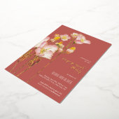 ブライトサマーバターカップ婚約パーティ 箔招待状 (回転した状態)