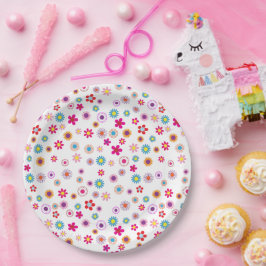 ブライトサマーフローラ紙プレート ペーパープレート