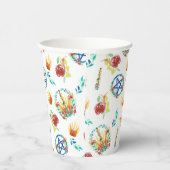 ブライトサマーベルタネメイポール&星形五角形サバット 紙コップ (右)