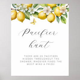 ブライトサマーレモンベビーシャワーパシファイヤー狩り ポスター