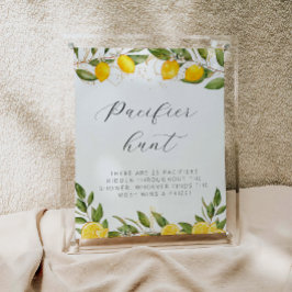 ブライトサマーレモンベビーシャワーパシファイヤー狩り ポスター