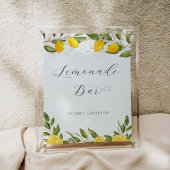 ブライトサマーレモンベビーシャワーレモネードバー ポスター