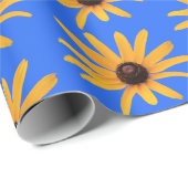 ブライトサンイエロー花びらオンブ王室のルー ラッピングペーパー (ロールコーナー)