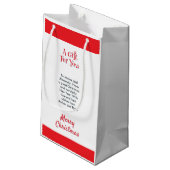 ブライトサンタクロースMerry Christmas Fatherクリスマス スモールペーパーバッグ (裏面アングル)