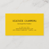 ブライトサンフラワーズ先生 名刺 (裏面)