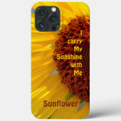 ブライトサンフラワーボタニカルフローラ写真Cas Case-Mate iPhoneケース (裏面)