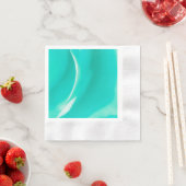 ブライトシーグリーンペーパーナプキン 縁ありカクテルナプキン (インサイチュ)