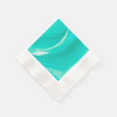 ブライトシーグリーンペーパーナプキン 縁ありカクテルナプキン (角)