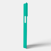 ブライトシーファムグリーン&ホワイト名前をカスタムするまたは文字 Case-Mate iPhoneケース (裏面 / 右)