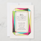 ブライトジェムバースデーパーティー 招待状 (正面)