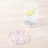 ブライトジオメトリックフローラ砂岩コースター コースター (側面)