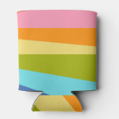 ブライトジオメトリックレインボーカスタムブライダルシャワー 缶クーラー (裏面)