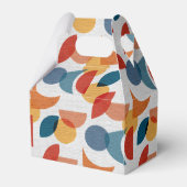 ブライトジオメトリックレトロ抽象芸術ミッドセンチュリーモダン フェイバーボックス (裏面サイド)
