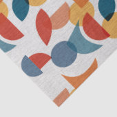 ブライトジオメトリックレトロ抽象芸術ミッドセンチュリーモダン 薄葉紙 (詳細)