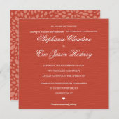 ブライトスイカと庭園の結婚式招待 招待状 (正面/裏面)