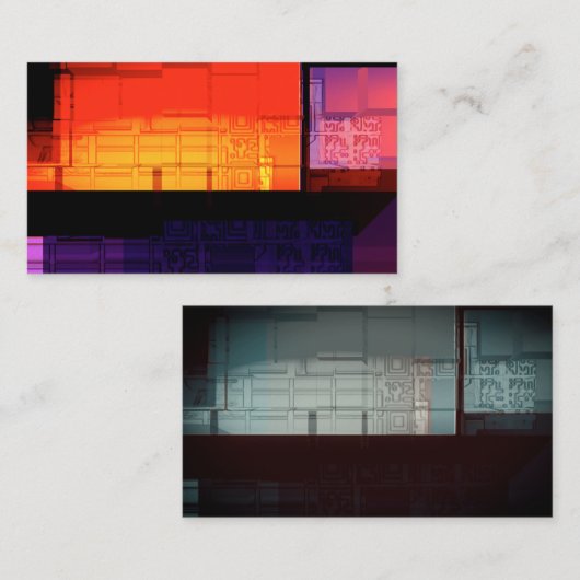 ブライトスクエアデザイン名刺 名刺 (正面/裏面)