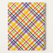 ブライトスクールプレイドモノグラムイエロー プランナー手帳 (裏面)