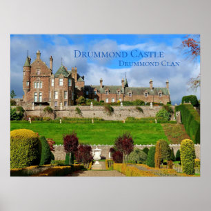 ブライトスコティッシュドラモンドクラン城 ポスター