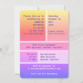 ブライトスターオブデイビッドバルミツワー招待状 招待状 (裏面)