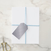 ブライトスチールダイヤモンドプレートルック ギフトタグ (より糸付き)