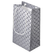 ブライトスチールダイヤモンドプレートルック スモールペーパーバッグ (裏面アングル)