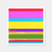 ブライトストライプシエスタチンコデマヨバースデーパーティー スタンダードカクテルナプキン (正面)