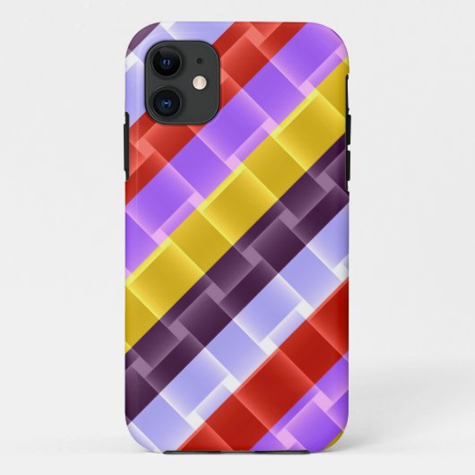 ブライトストライプレインボーモダンデザイン Case-Mate iPhoneケース (裏面)