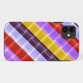 ブライトストライプレインボーモダンデザイン Case-Mate iPhoneケース (裏面(横))