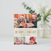 ブライトスノーフレークスホリデーフォト シーズンポストカード (スタンド正面)