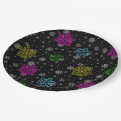 ブライトスノーフレークパーティープレート- set 1 ペーパープレート (アングル)