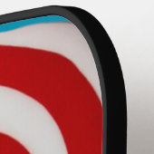 ブライトスパイラルおもしろいカラフル甘棒つきキャンデーモノグラム ピックルボールラケット (左詳細)