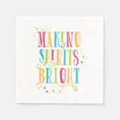 ブライトスピリッツカラフルホリデーカクテルナプキン スタンダードカクテルナプキン (正面)