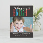 ブライトスピリッツホリデーフォトカード シーズンカード (スタンド正面)