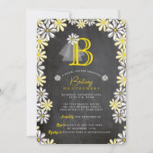 ブライトズヴェイルモノグラムシャルボードブライダルシャワー 招待状 (正面)