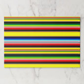 ブライトセラペストライプ紙ランチョンマット ペーパーパッド (正面)