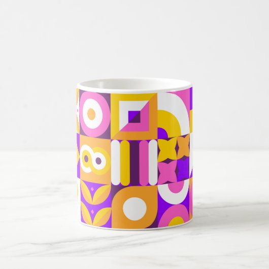 ブライトタイルバウハウススタイル コーヒーマグカップ (中央)