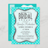 ブライトターコイズクローバー インビテーションポストカード (正面/裏面)