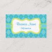 ブライトターコイズ名刺 名刺 (正面)