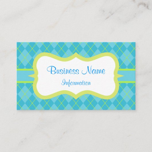 ブライトターコイズ名刺 名刺 (正面)