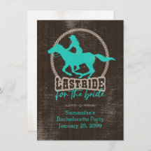 ブライトターコイズ最後の花嫁の招待