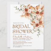 ブライトテラはっきりしたコッタボホオータムブライダルシャワー 招待状 (正面)