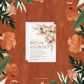 ブライトテラはっきりしたコッタボホオータムブライダルシャワー 招待状