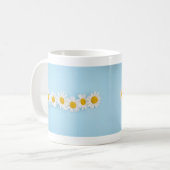 ブライトデイジーローオンスカイブルーマグ コーヒーマグカップ (正面左)