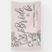 ブライトトゥーチョウチョウきらきら光るつる植物ブライダルシャワー 横断幕 (縦)