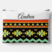 ブライトトライバルデザイン パーソナライズされた アクセサリーポーチ (正面)