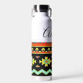 ブライトトライバルデザイン パーソナライズされた ウォーターボトル (正面)
