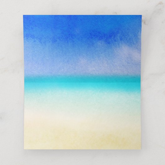 ブライトトロピカル結婚フローラズテーブルプレイス プレイスカード (内部開封)