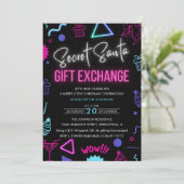 ブライトネオンシークレットサンタギフト交換パーティー 招待状 (スタンド正面)