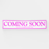 ブライトネオンピンクビジネス来ズの近いウェブサイト 横断幕 (横)